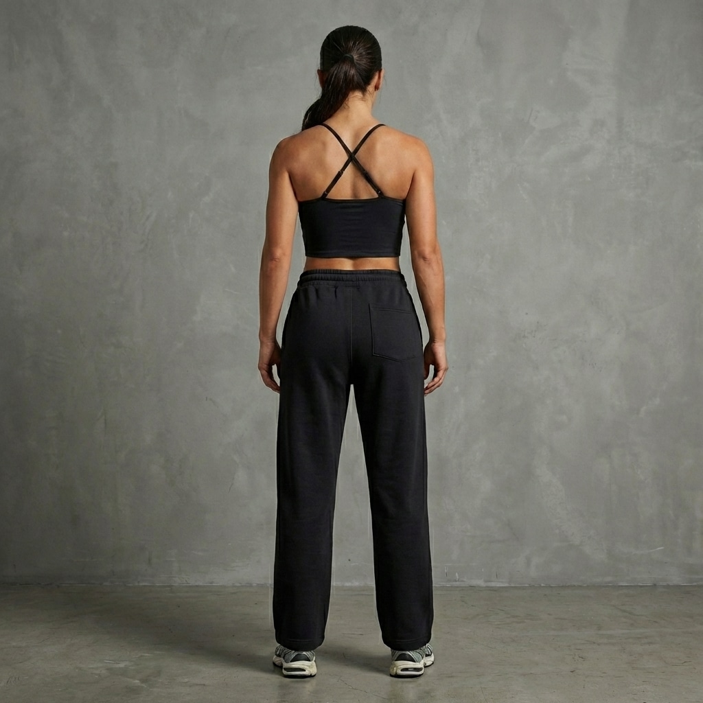 Tenue PUMPY noire femme, vue de dos